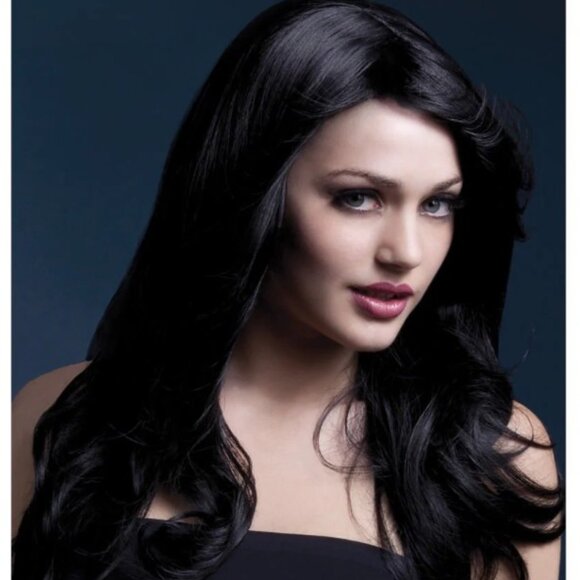 Fever Women's Nicole Wig 26Inch 66Cm Soft Wave with Side Parting-Black - Picture 1 of 1